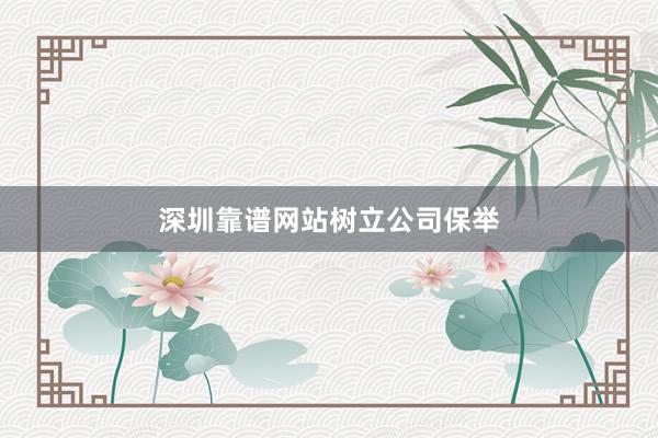 深圳靠谱网站树立公司保举